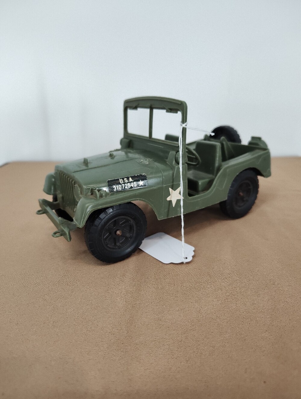 Vintage Green Military Toy Jeep for Kids - Classic Play Vehicle